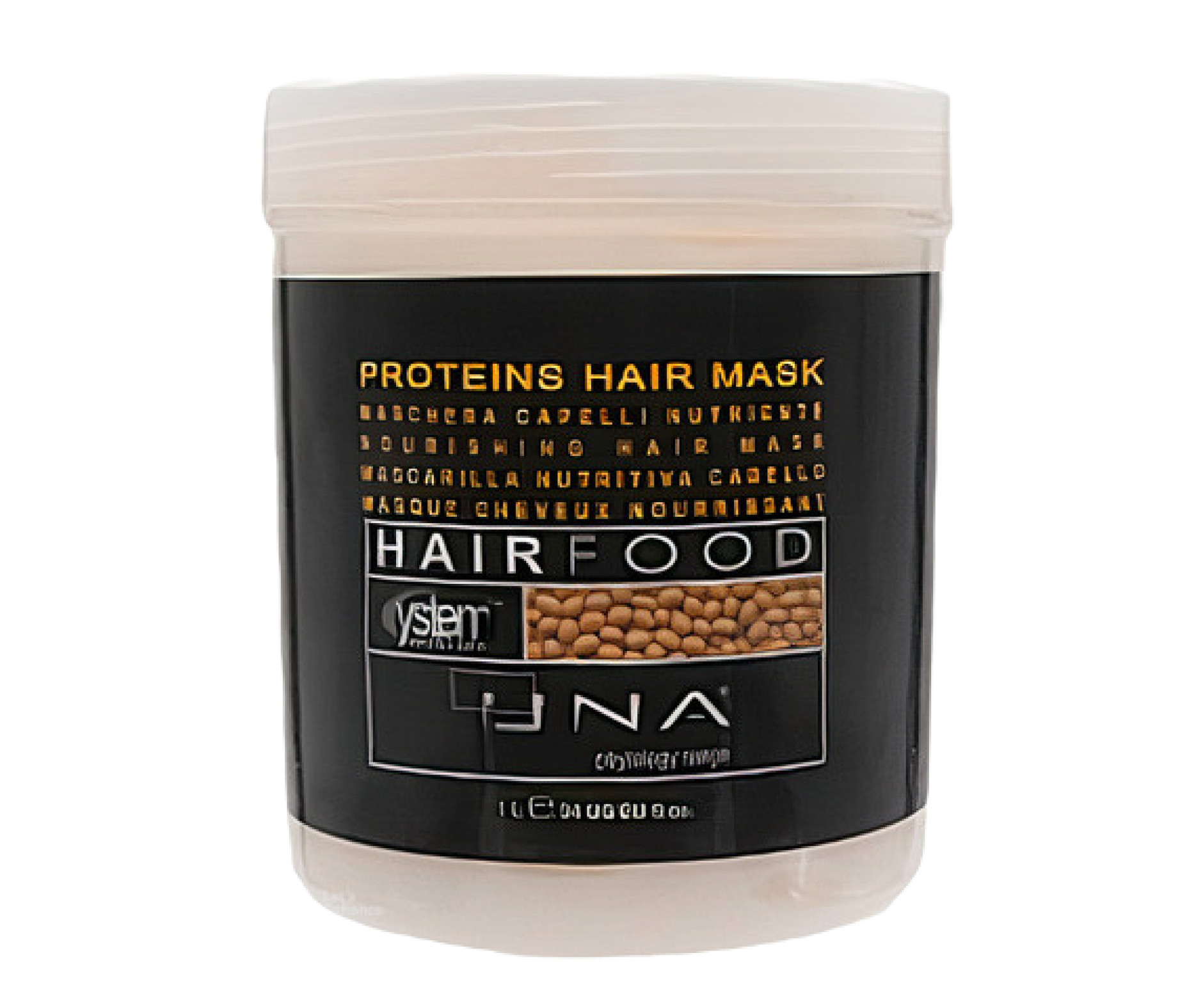 UNA Protein Hair Food made with soy, for revitalized and stronger hair