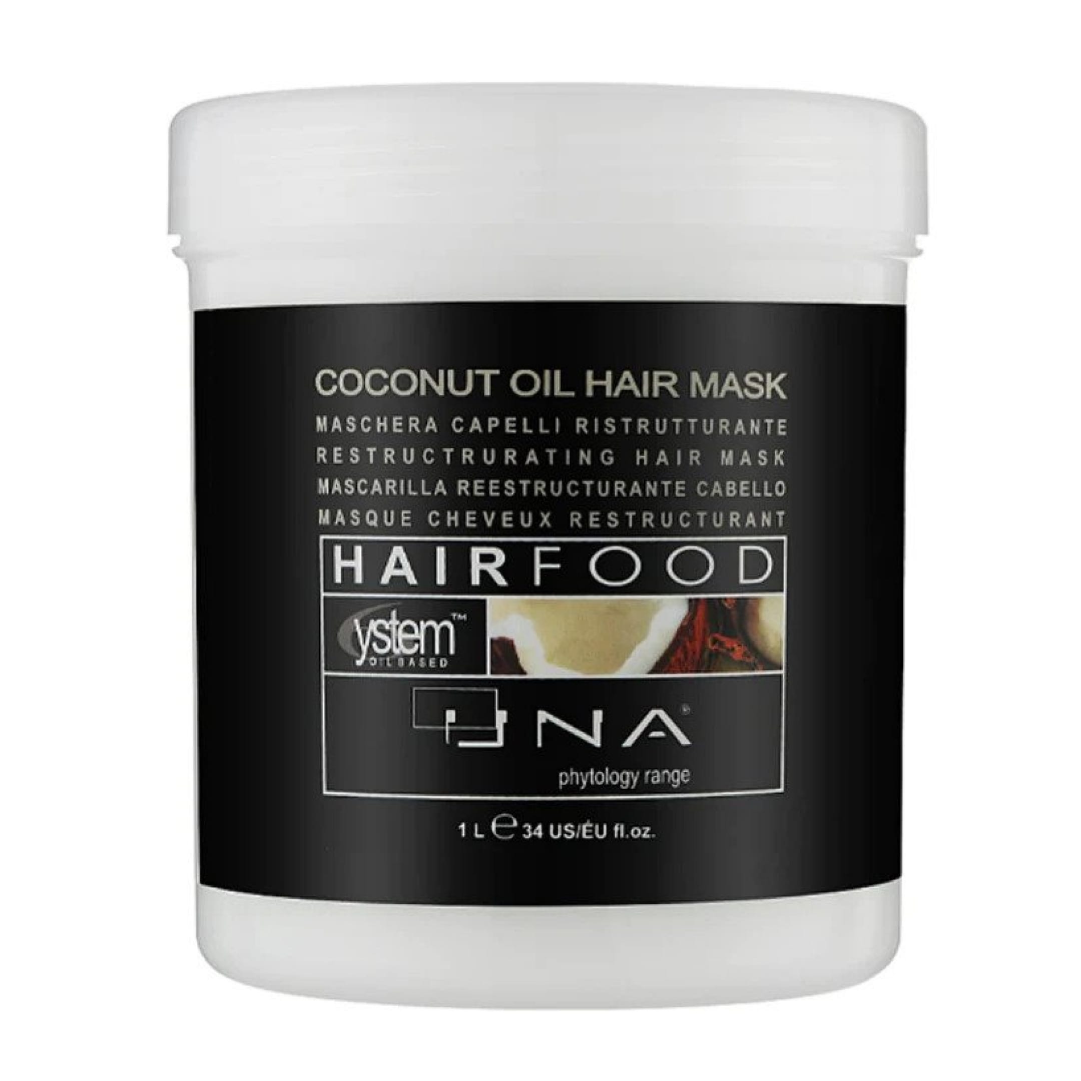 Nourishing coconut hair food infused with the richness of olive oil