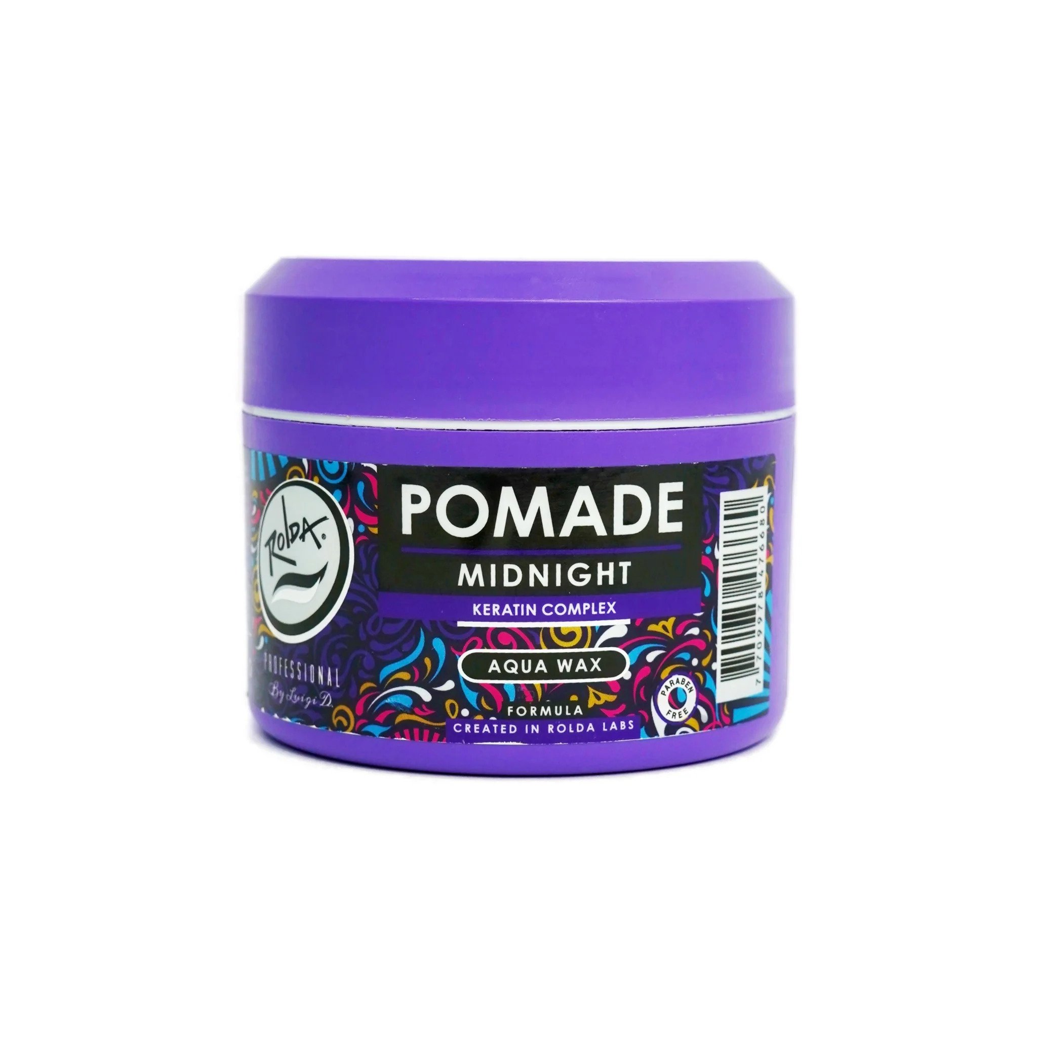 Midnight Hair Pomade with Keratin Complex - Water-Based, Medium Hold