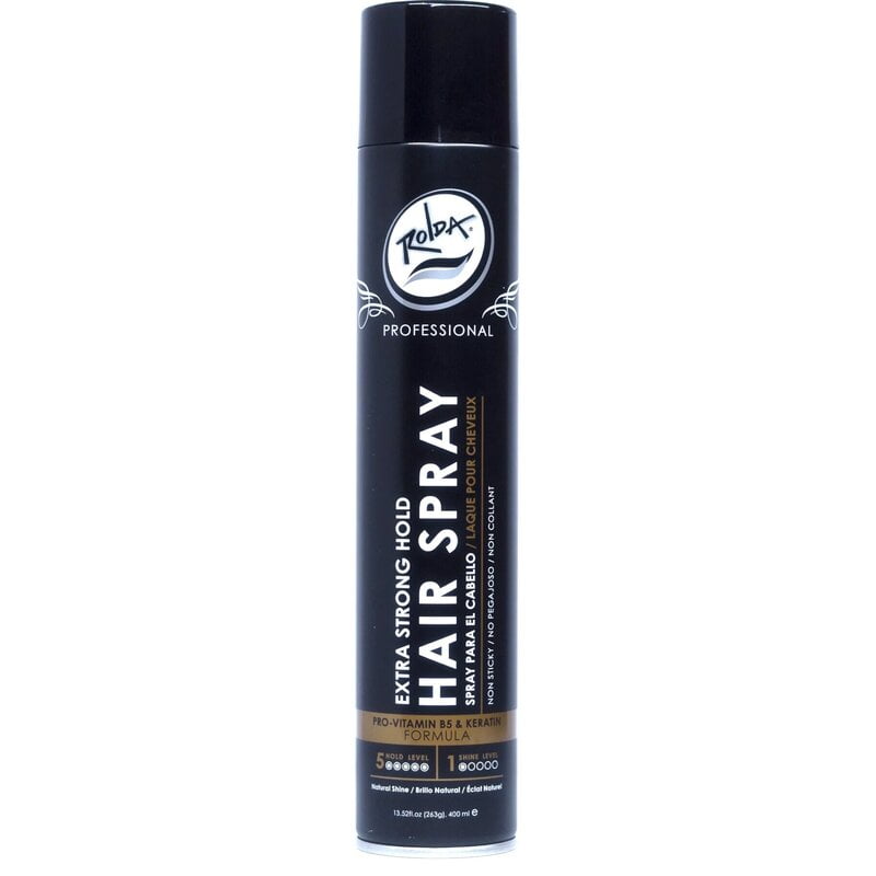 Rolda Strong Hold Hair Spray with Pro Vitamin B-5 and Keratin – Fast-drying formula
